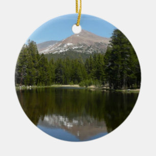 Yosemite Lake Reflection Ceramic Tree Decoration
