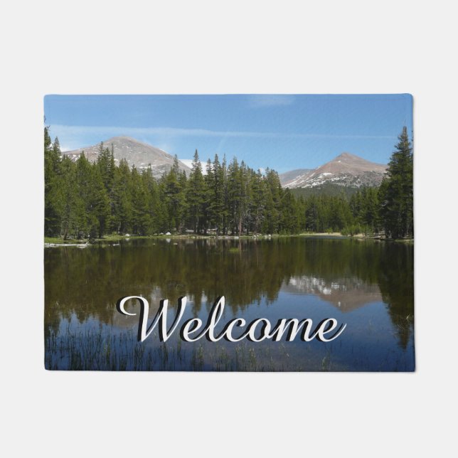 Yosemite Lake Reflection Doormat (Front)