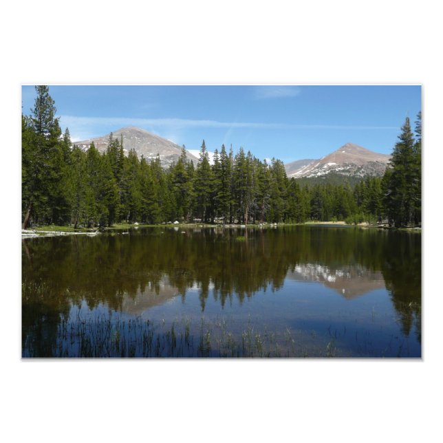 Yosemite Lake Reflection Photo Print (Front)