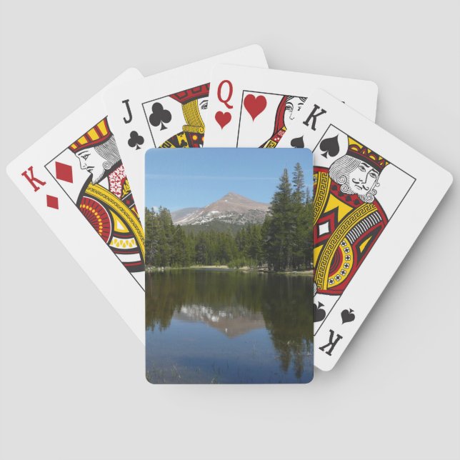 Yosemite Lake Reflection Playing Cards (Back)