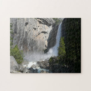 Yosemite Lower Falls at Lower Yosemite Falls Trail Jigsaw Puzzle