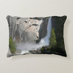 Yosemite Lower Falls from Yosemite National Park Decorative Cushion