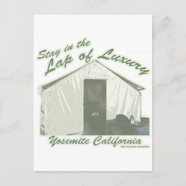 Yosemite Luxury Humour Travel Slogan Postcard (Front)