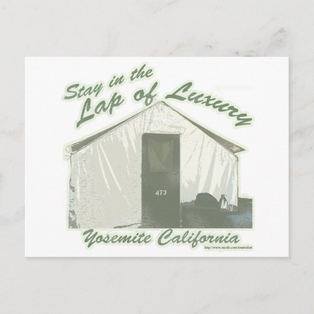 Yosemite Luxury Humour Travel Slogan Postcard (Front)
