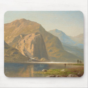 Yosemite Majestic Landscape by Albert Bierstadt Mouse Mat