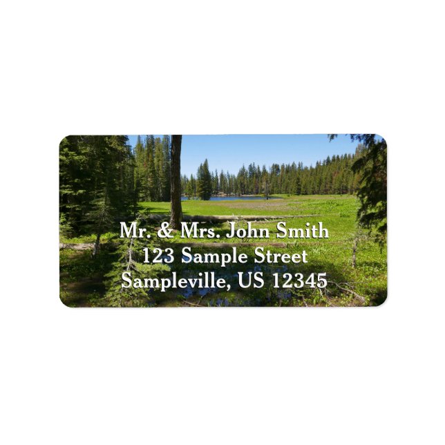 Yosemite Meadow with Shooting Stars Label (Front)