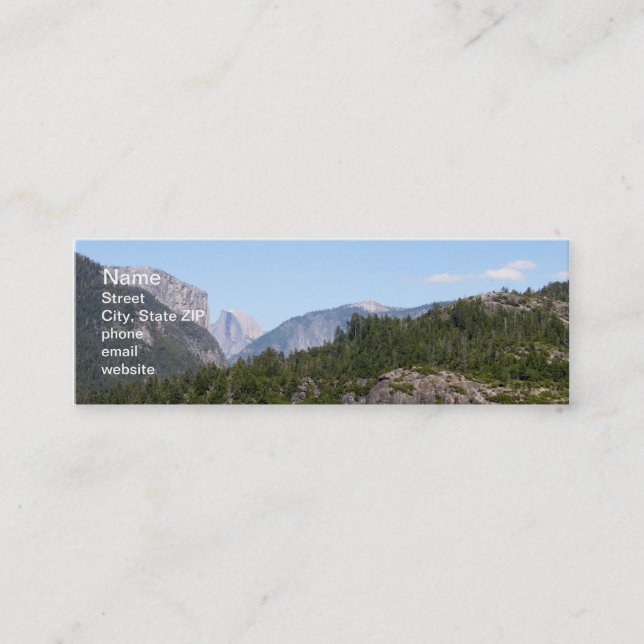 Yosemite Mini Business Card (Front)