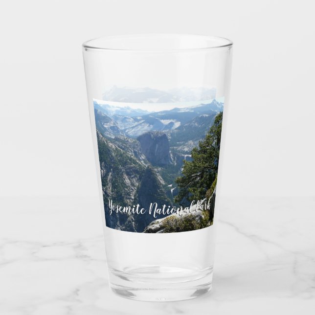Yosemite Mountain View in Yosemite National Park Glass (Front)