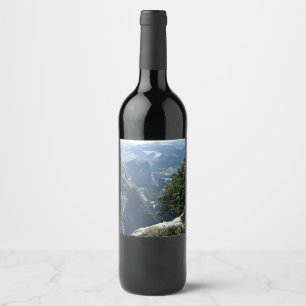Yosemite Mountain View in Yosemite National Park Wine Label