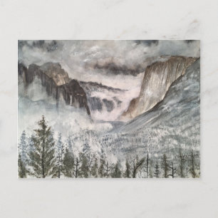 YOSEMITE MOUNTAINS POST CARD