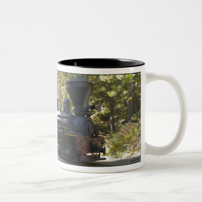 Yosemite Mt. Sugar Pine RR Two-Tone Coffee Mug (Right)