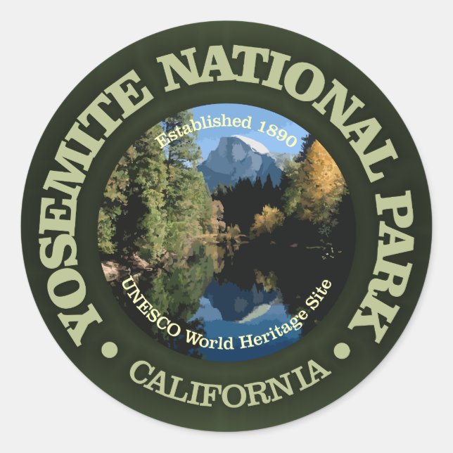 Yosemite National Park 2 Classic Round Sticker (Front)