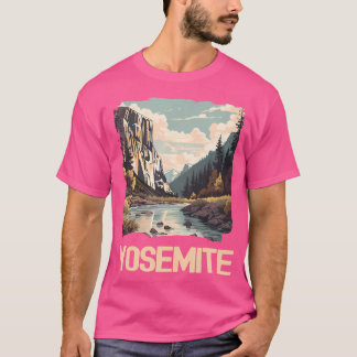 Yosemite National Park Adventure Hiking Nature Des T-Shirt