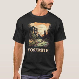 Yosemite National Park Adventure Hiking Nature Des T-Shirt