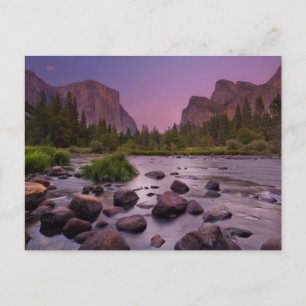 Yosemite National Park at Dusk Postcard
