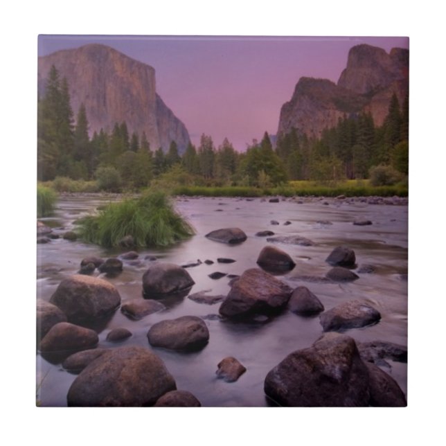Yosemite National Park at Dusk Tile (Front)