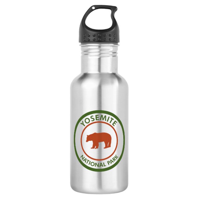 Yosemite National Park Bear 532 Ml Water Bottle (Front)