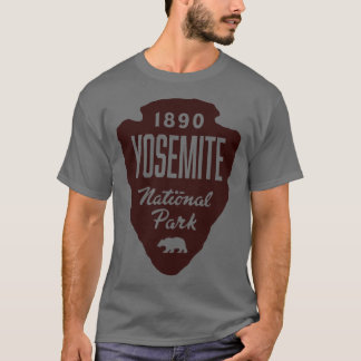 Yosemite National Park Bear Arrowhead Brown T-Shirt