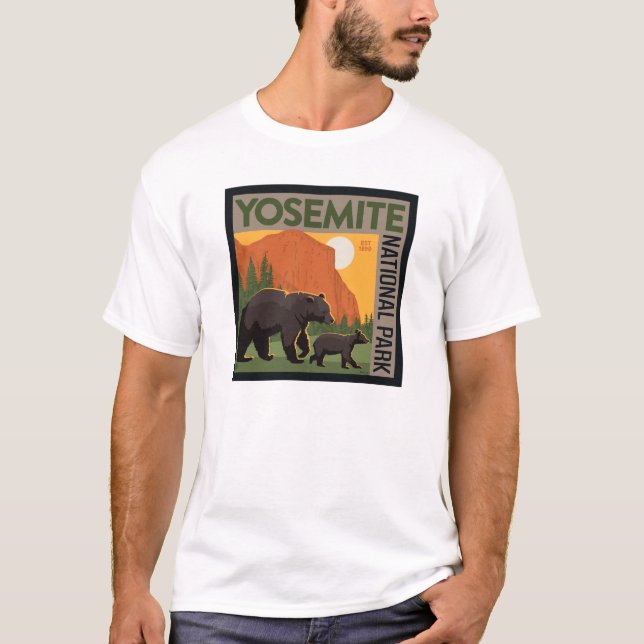 Yosemite National Park | Bear Family T-Shirt (Front)