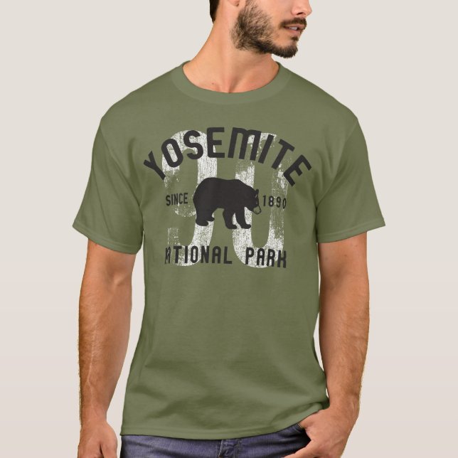 Yosemite National Park Black Bear California Shirt (Front)