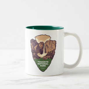 Yosemite National Park Bridalveil Fall Arrowhead Two-Tone Coffee Mug