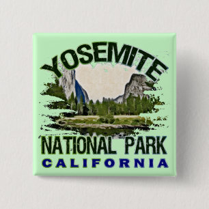 Yosemite National Park, California 15 Cm Square Badge