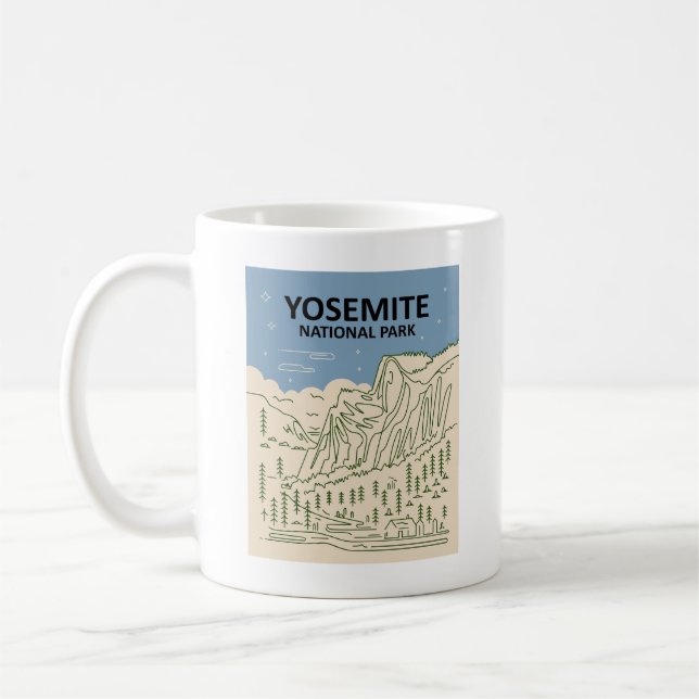 Yosemite National Park California Coffee Mug (Left)