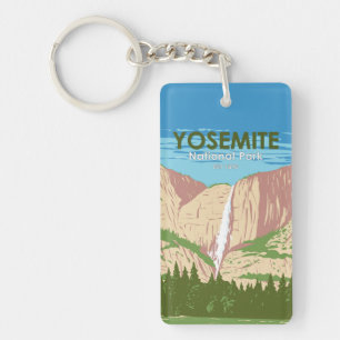 Yosemite National Park California Double Sided Key Ring