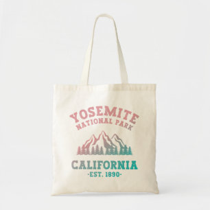 Yosemite National Park California Hiking Gradient Tote Bag