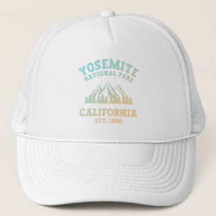 Yosemite National Park California Hiking Gradient Trucker Hat