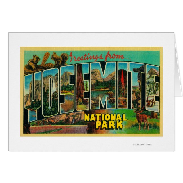 Yosemite National Park, California - Large Lette (Front Horizontal)