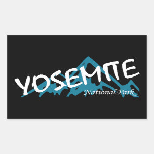 Yosemite National Park California Mountains Rectangular Sticker