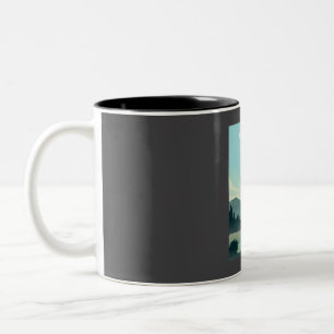 Yosemite National Park California Nature Travel Po Two-Tone Coffee Mug