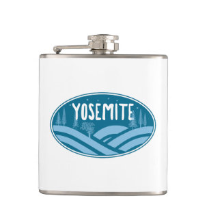 Yosemite National Park California Outdoors Hip Flask
