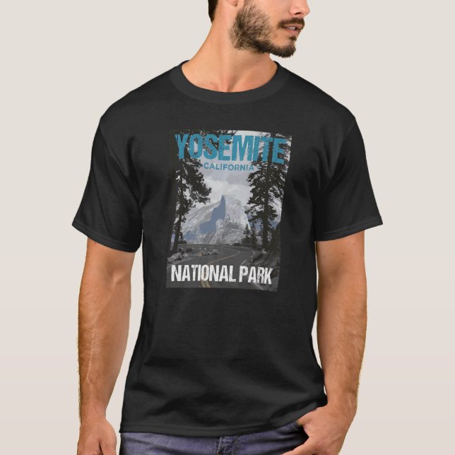 Yosemite National Park California Poster T-Shirt (Front)