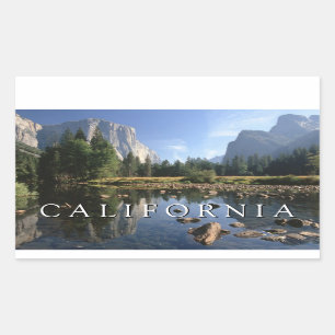 Yosemite National Park   California Rectangular Sticker