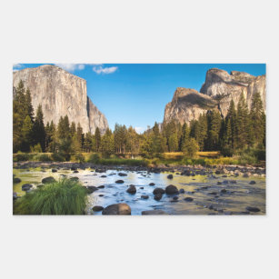 Yosemite National Park, California Rectangular Sticker