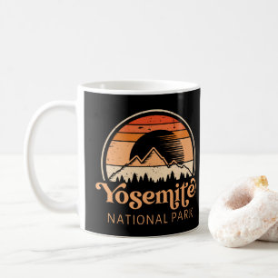 Yosemite National Park California Retro Vintage Coffee Mug