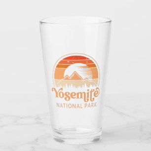 Yosemite National Park California Retro Vintage Glass