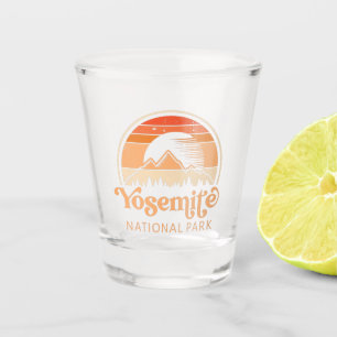Yosemite National Park California Retro Vintage Shot Glass