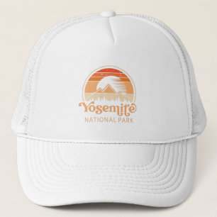 Yosemite National Park California Retro Vintage Trucker Hat