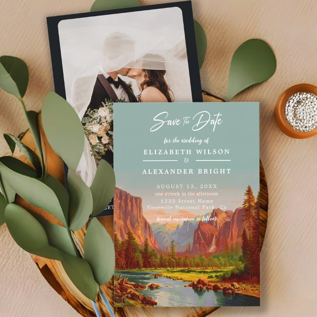 Yosemite National Park California save the date Invitation (Creator Uploaded)