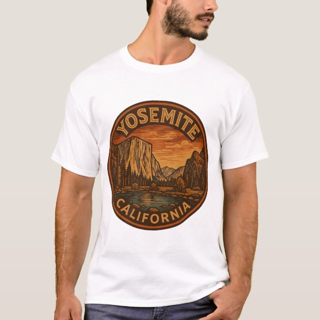 Yosemite National Park California T-Shirt  (Front)