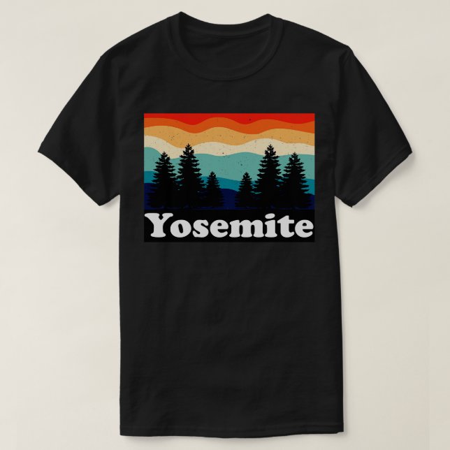 Yosemite National Park California T-Shirt (Design Front)