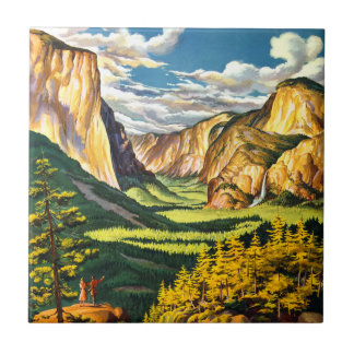 Yosemite National Park California Travel Art Tile