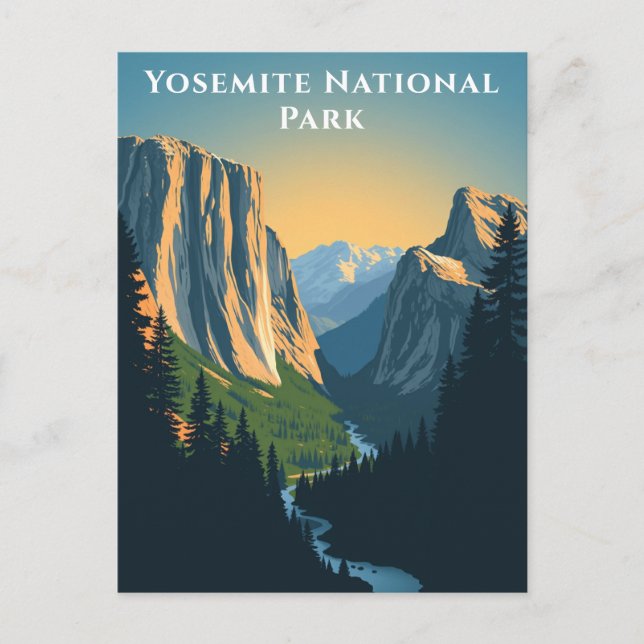 Yosemite National Park California Travel Landscape Postcard (Front)