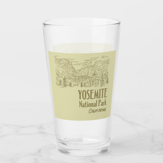 Yosemite National Park California Tunnel View Glass (Front)