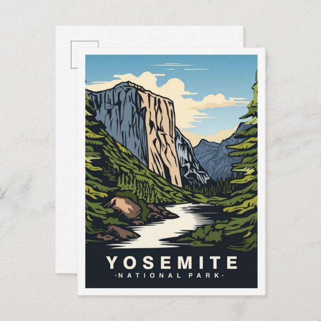 Yosemite National Park California USA Travel Postcard (Front/Back)