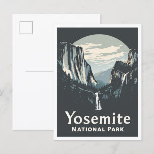 Yosemite National Park California USA Travel Postcard