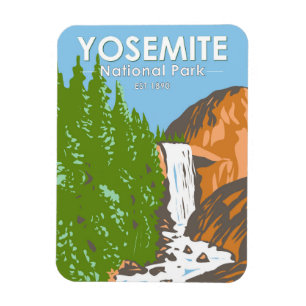 Yosemite National Park California Vernal Fall Magnet